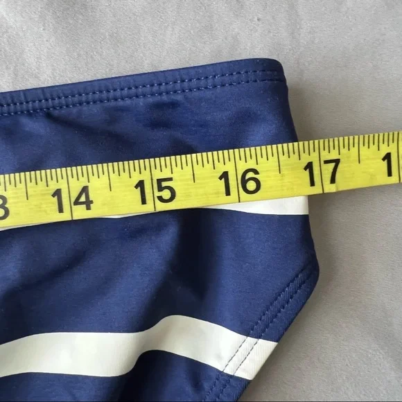 Lauren by Ralph Lauren Striped Bikini Bottom XL Navy and White - Picture 12 of 12